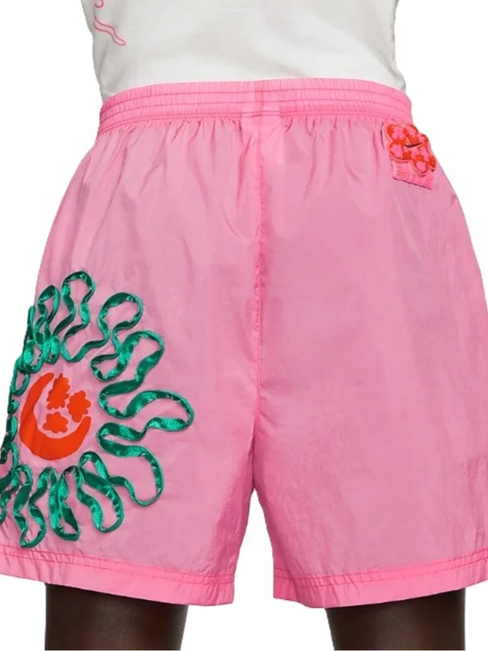 Nike Women's Project Uphoria Daisy Woven Shorts  Size XL Sheer Pull On NEW